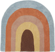 Tapis arc - en - ciel en laine 88x90 cm - Oyoy - The Cool Republic