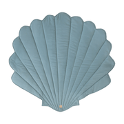Tapis bébé coquillage en velours menthe poudré Shells - Moi Mili - The Cool Republic