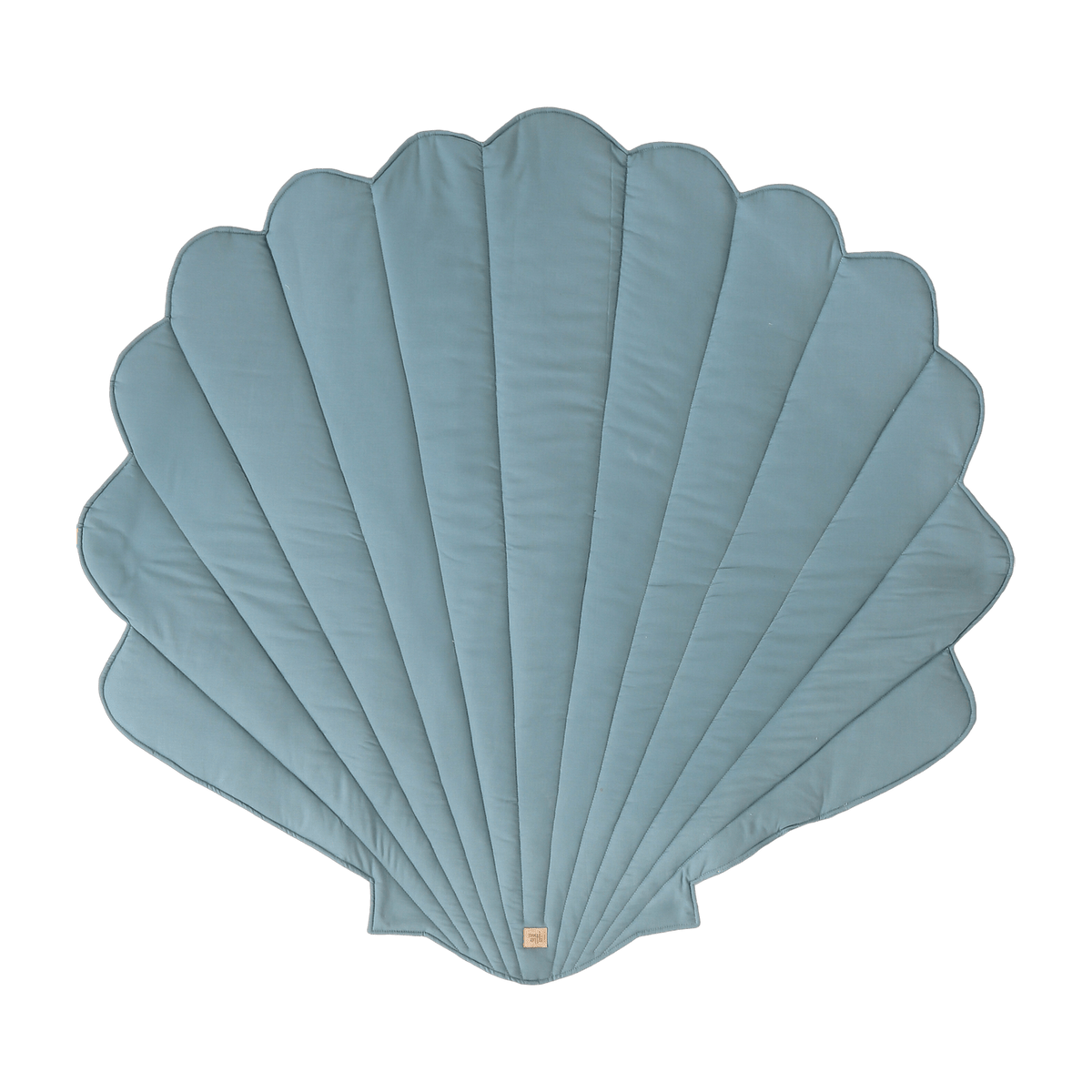 Tapis bébé coquillage en velours menthe poudré Shells - Moi Mili - The Cool Republic