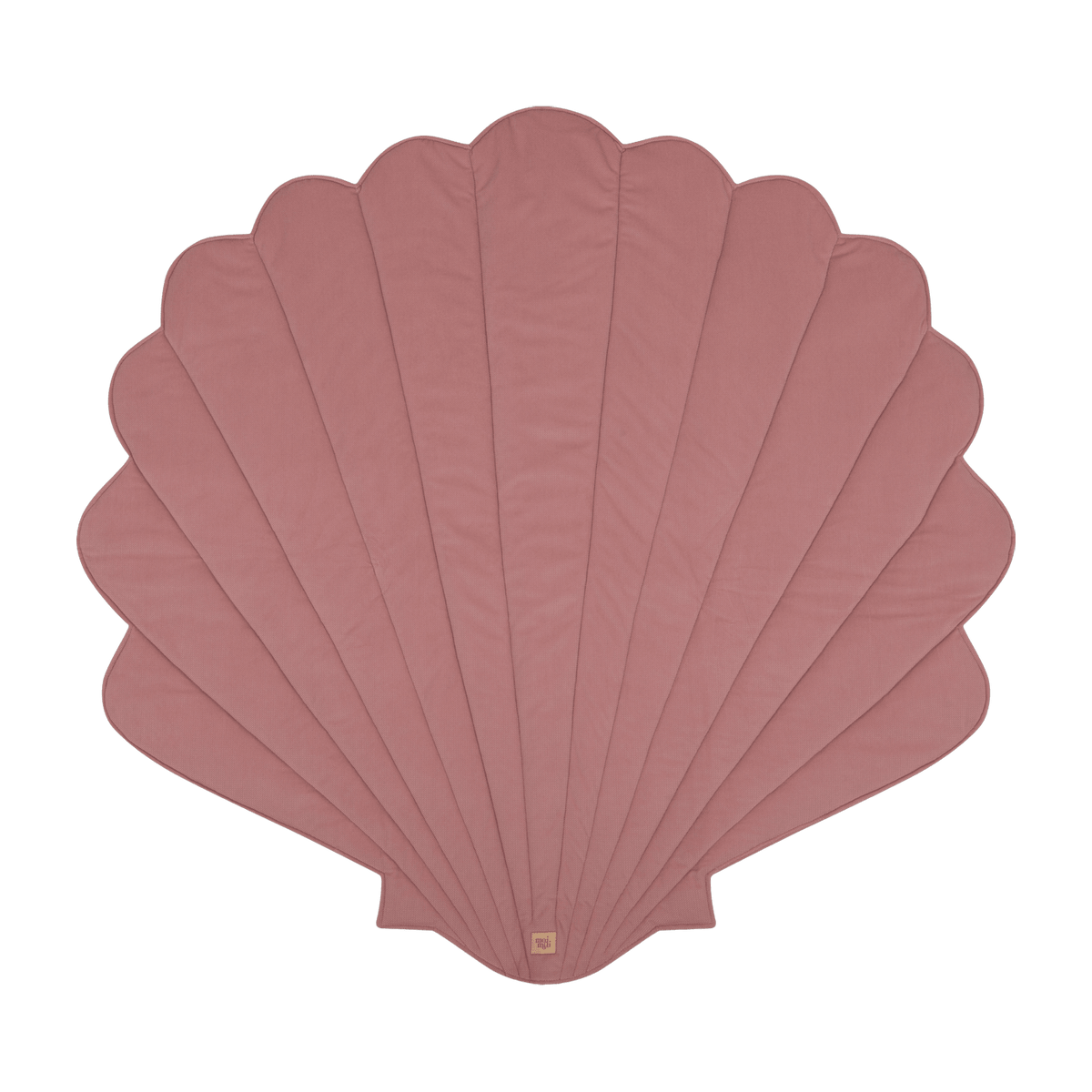 Tapis bébé coquillage en velours rose Shells - Moi Mili - The Cool Republic