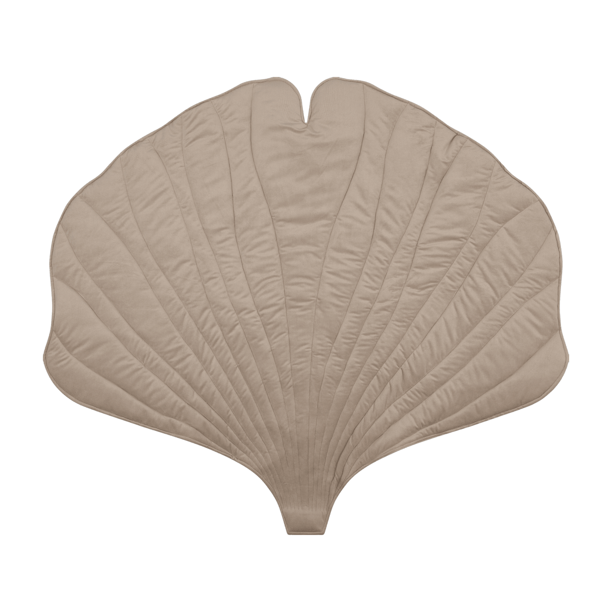 Tapis bébé feuille de ginkgo en velours crème Ginkgo Bilboa - Moi Mili - The Cool Republic