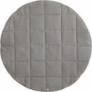 Tapis bébé rond en lin gris - Moi Mili - The Cool Republic