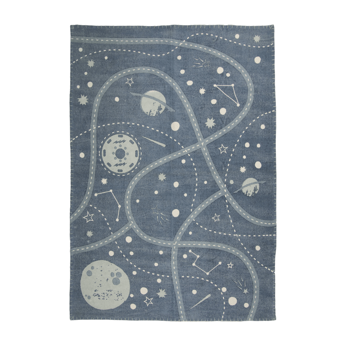 Tapis bleu 140x100 cm Little Galaxy - Nattiot - The Cool Republic