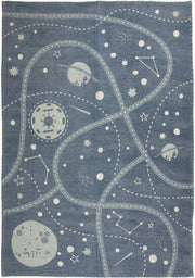 Tapis bleu 140x100 cm Little Galaxy - Nattiot - The Cool Republic