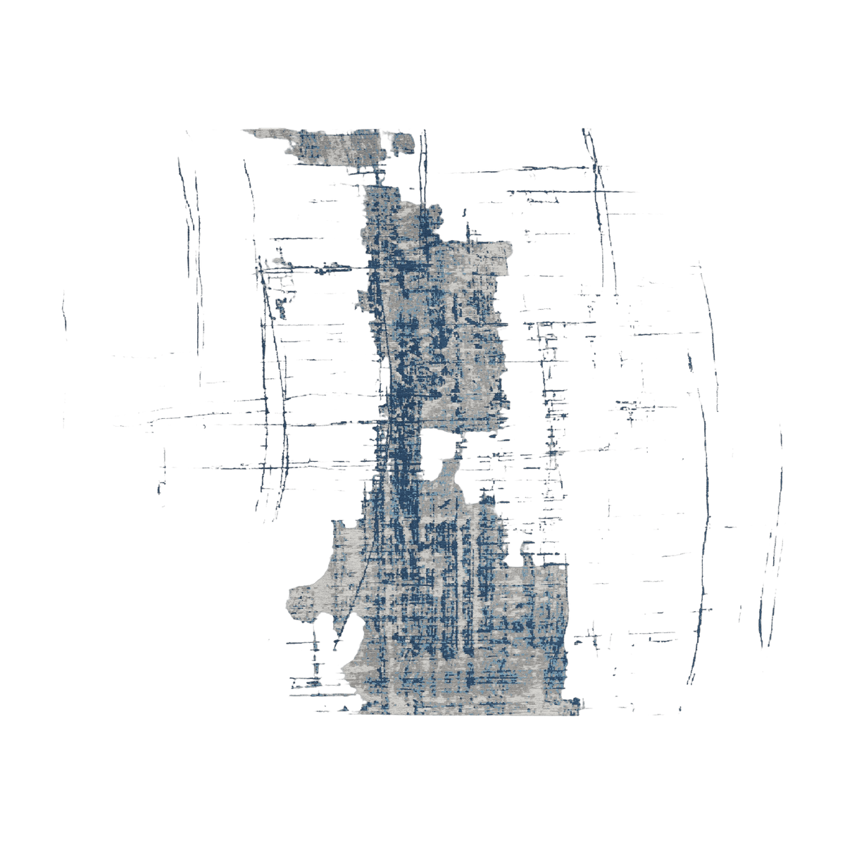 Tapis bleu 170x240 cm Raggio di Luna - Meme Design - The Cool Republic