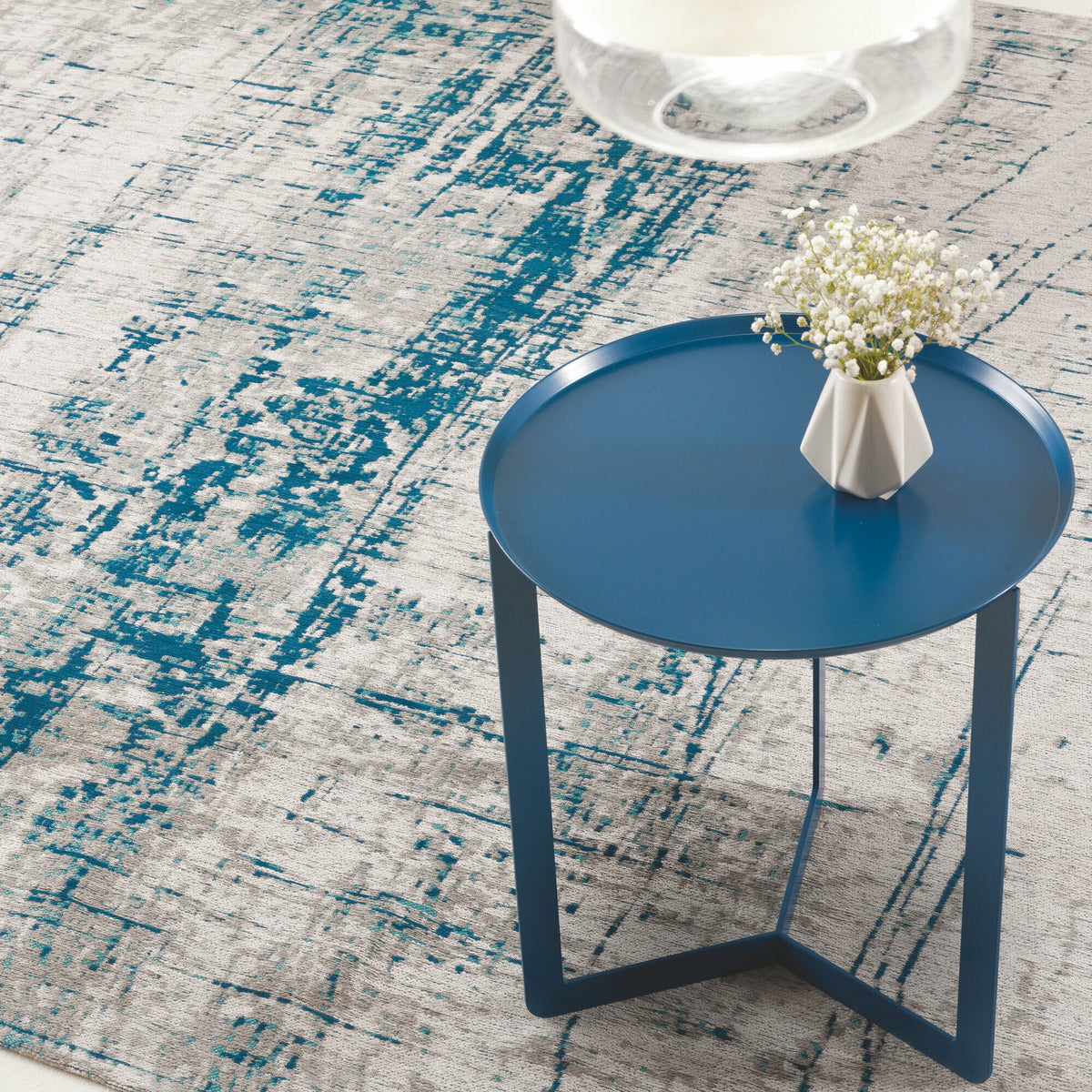 Tapis bleu 200x280 cm Raggio di Luna - Meme Design - The Cool Republic