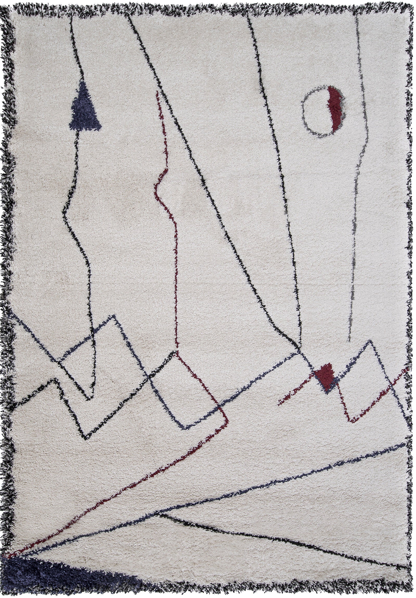 Tapis bleu et rouge 160x230 cm Myrro - Edito