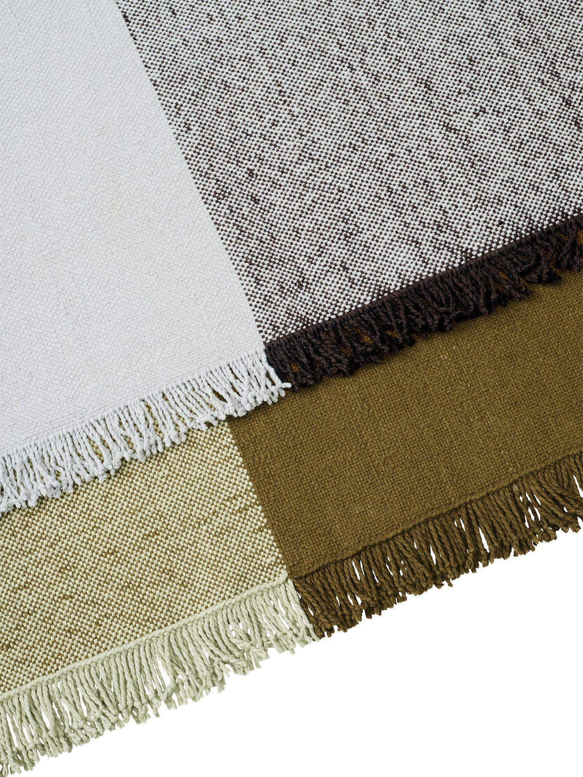 Tapis carré en laine grise et marron 258x258cm Verso - Muuto — vue 9