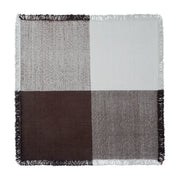 Tapis carré en laine grise et marron 258x258cm Verso - Muuto