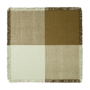 Tapis carré en laine vert pâle et brun 258x258cm Verso - Muuto