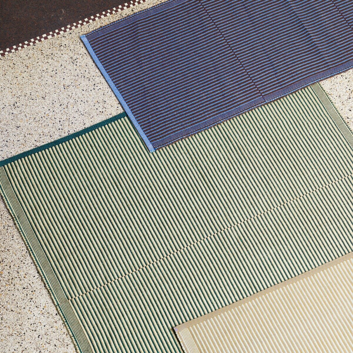 Tapis châtain et bleu 80x200 cm - HAY - The Cool Republic