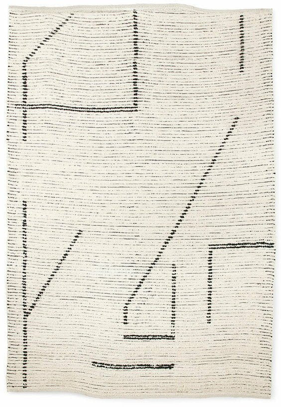 Tapis crème en coton 200x300 cm - HKliving - The Cool Republic