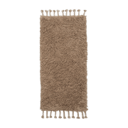 Beige cotton shag carpet 70 x 140 cm Amass - Ferm Living - The Cool Republic