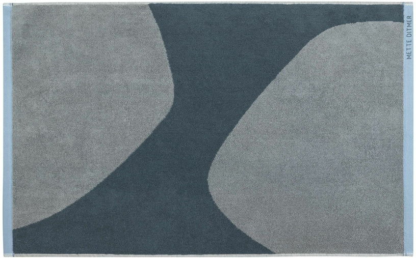 Tapis de bain en coton bleu ardoise Rock - Mette Ditmer - The Cool Republic