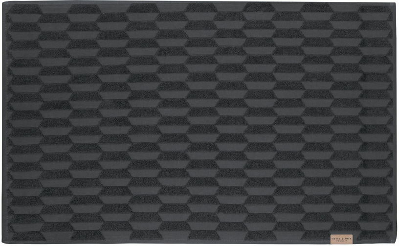 Tapis de bain gris antrhacite 50 x 80 cm Geo - Mette Ditmer - The Cool Republic