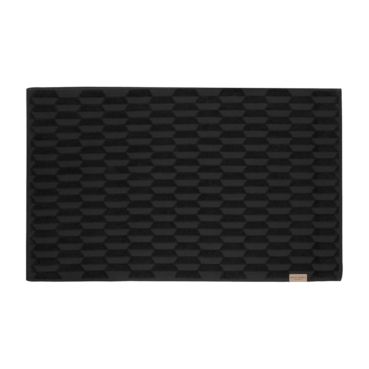 Tapis de bain noir 50 x 80 cm Geo - Mette Ditmer - The Cool Republic