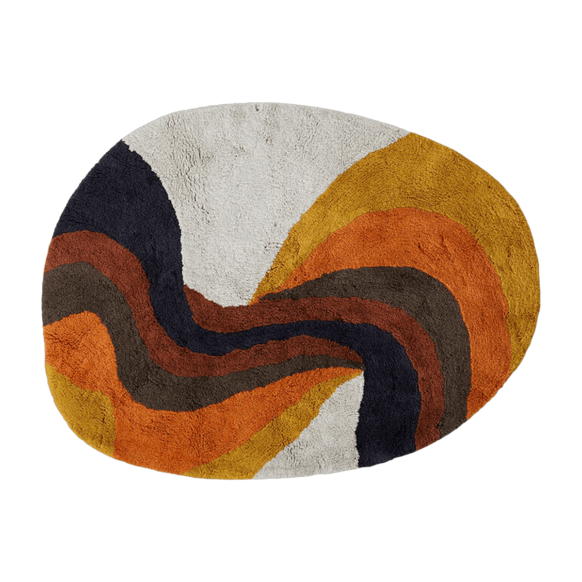 Tapis de bain Retro Swirl (90X120Cm) - HKLIVING - The Cool Republic