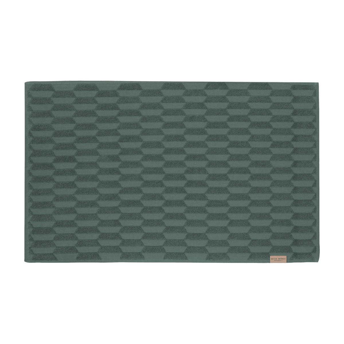 Tapis de bain vert pin 50 x 80 cm Geo - Mette Ditmer - The Cool Republic