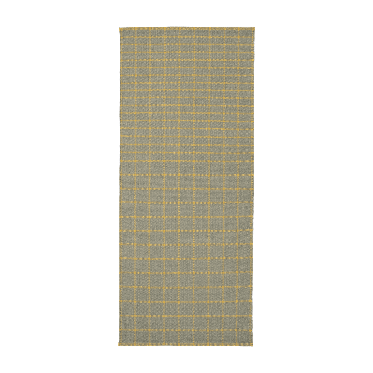 Taupe polyester dhurrie hallway rug 80 x 160 cm Tiles 3 - Nanimarquina - The Cool Republic