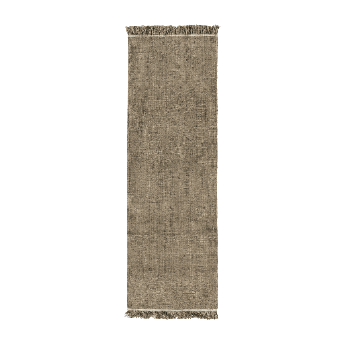 Brown jute hall rug 80 x 240 cm Wellbeing - Nanimarquina - The Cool Republic