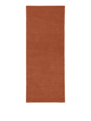 Tapis de couloir rectangulaire en laine rouge marron 80 x 200 cm Stille - Ferm Living - The Cool Republic