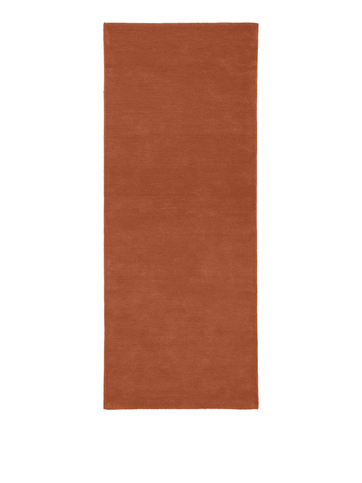 Tapis de couloir rectangulaire en laine rouge marron 80 x 200 cm Stille - Ferm Living - The Cool Republic