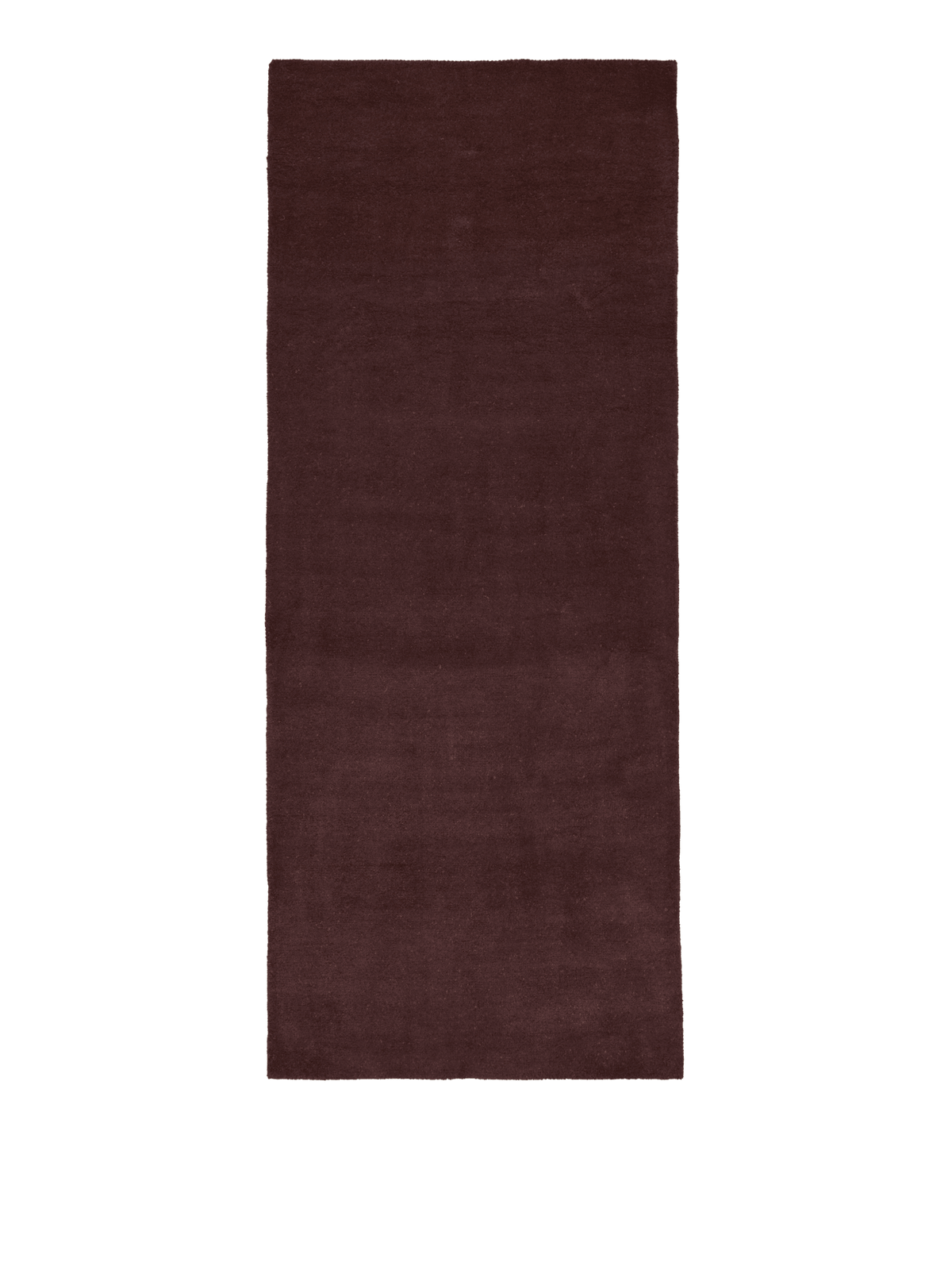 Tapis de couloir rectangulaire en laine tufté marron foncé 80 x 200 cm Stille - Ferm Living - The Cool Republic