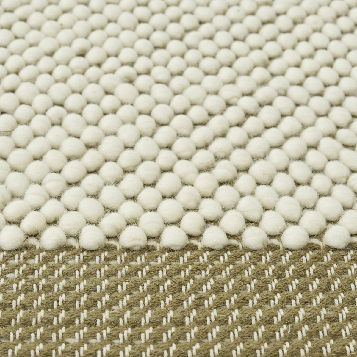 Khaki wool rug 170 x 240 cm Pebble - Muuto - The Cool Republic