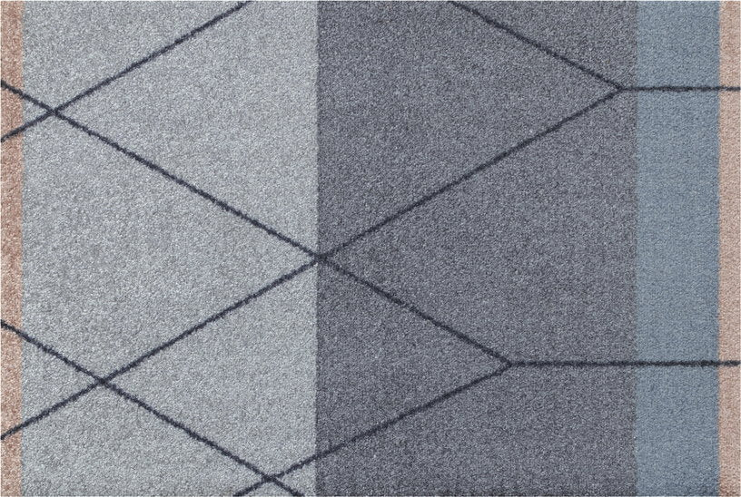 Tapis d'entrée anthracite 55 x 80 cm Linea - Mette Dittmer - The Cool Republic