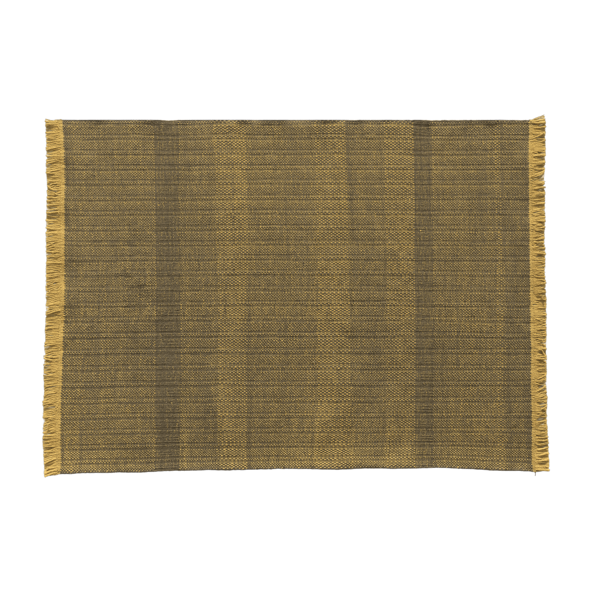 Outdoor rectangular rug dhurrie woven à la hand mustard 170x200 cm Tres - Nanimarquina - The Cool Republic