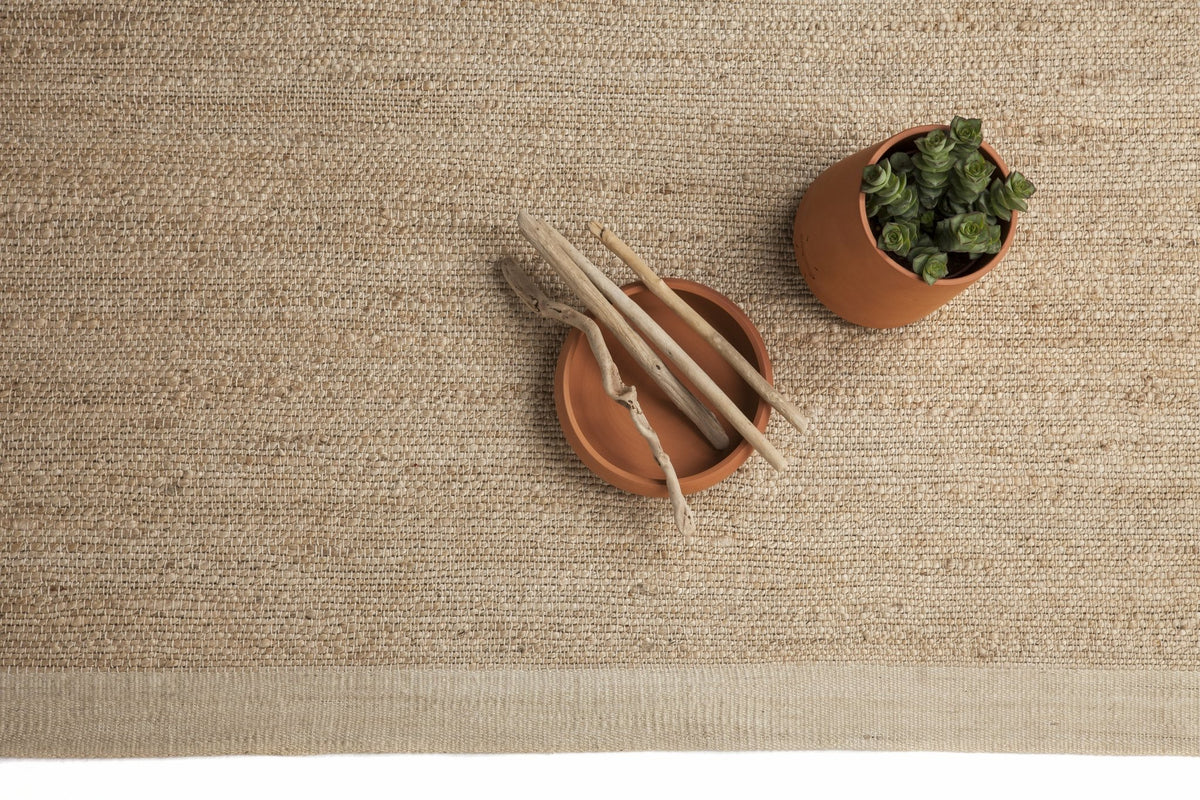 Tapis dhurrie en jute beige 200x300 cm Herb - Nanimarquina - The Cool Republic