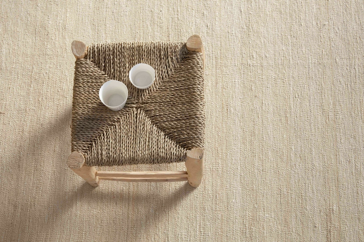 Beige wool dhurrie rug 200 x 300 cm Nomad - Nanimarquina - The Cool Republic