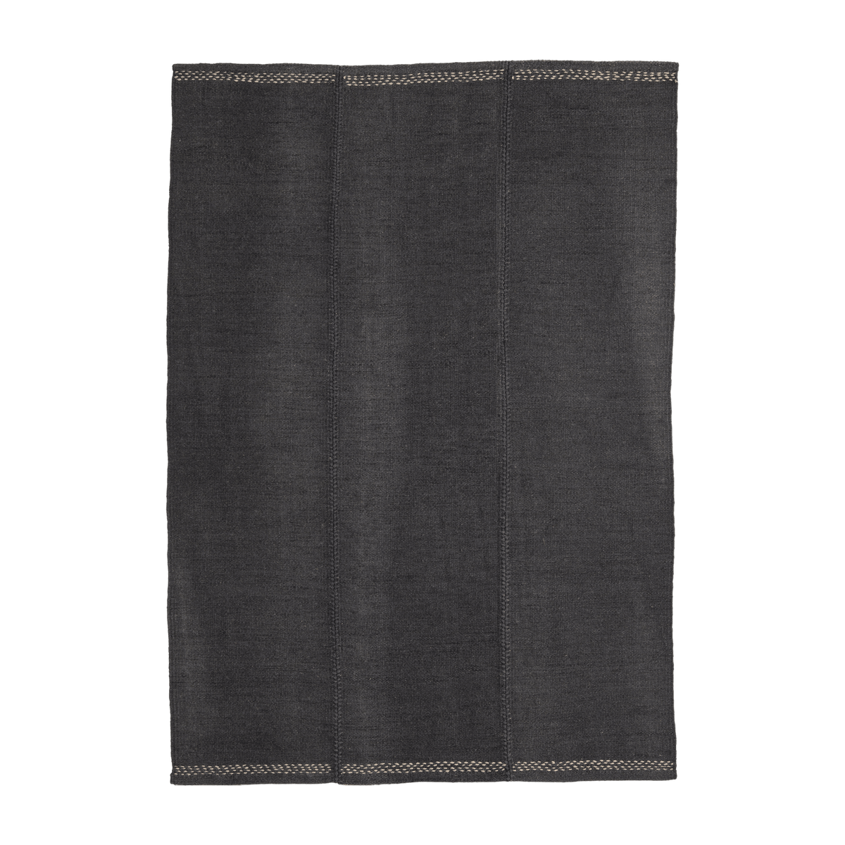 Tapis dhurrie en laine bleu marine 200x300 cm Mia - Nanimarquina - The Cool Republic
