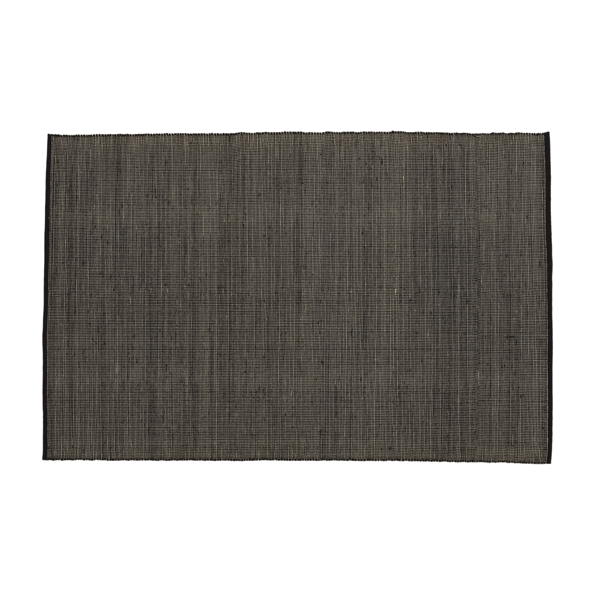 Tapis dhurrie en laine noir 170x240 cm Tatami - Nanimarquina - The Cool Republic