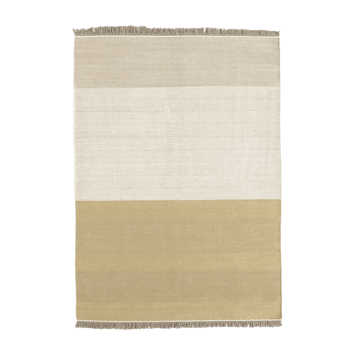 Ochre wool rug 200 x 300 cm Tres Stripes - Nanimarquina - The Cool Republic