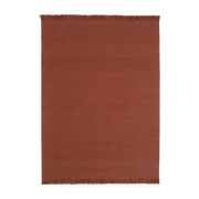 Saffron red wool dhurrie rug 300 x 400 cm Colors - Nanimarquina - The Cool Republic