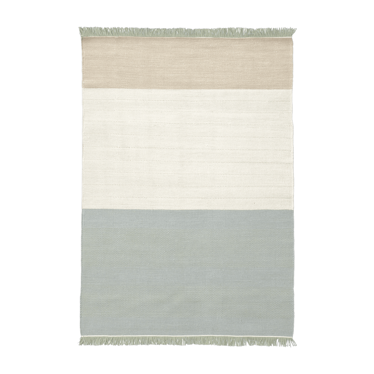 Sage wool rug 200 x 300 cm Tres Stripes - Nanimarquina - The Cool Republic