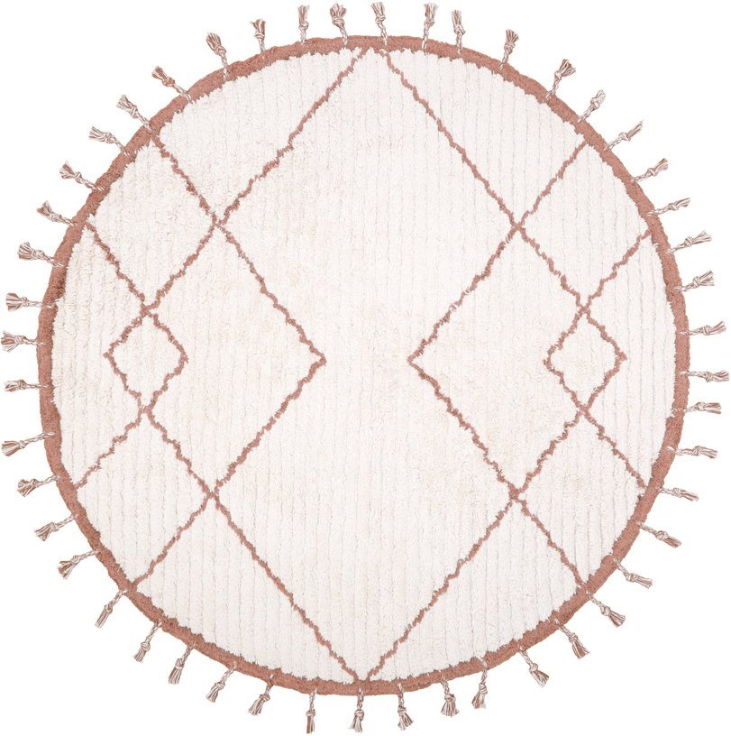 Tapis en coton rose 110 cm Come - Nattiot - The Cool Republic