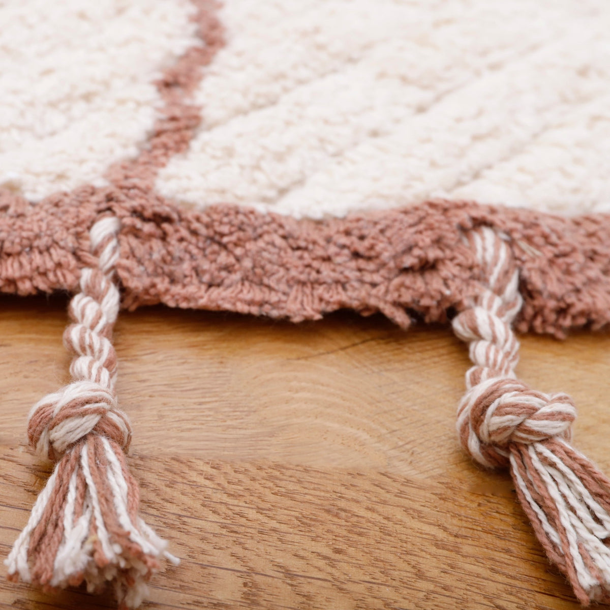 Tapis en coton rose 110 cm Come - Nattiot - The Cool Republic