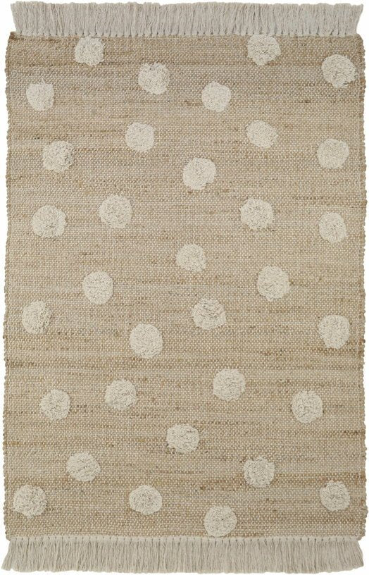 Tapis en jute et coton 100x150 cm Nop - Nattiot - The Cool Republic