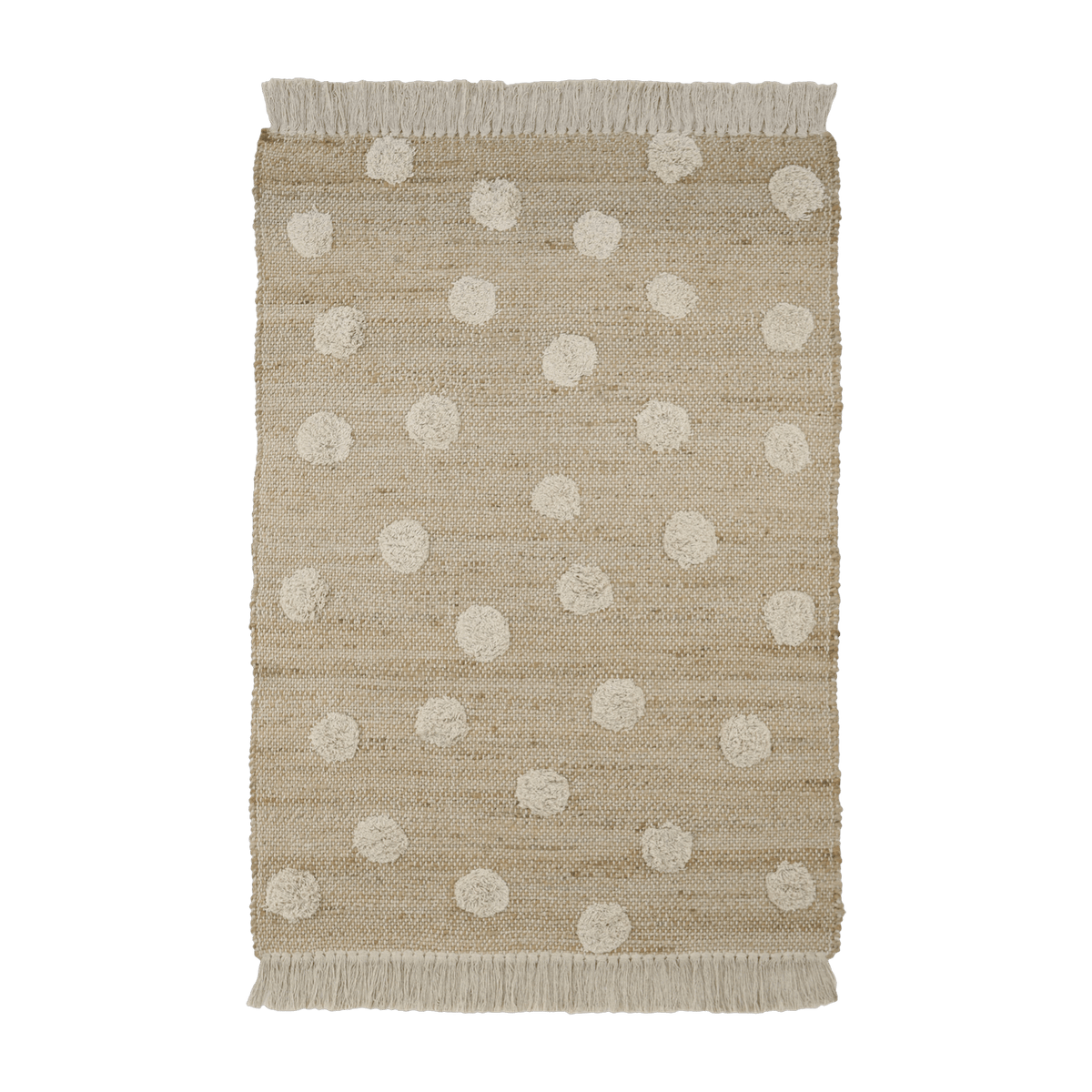 Tapis en jute et coton 100x150 cm Nop - Nattiot - The Cool Republic