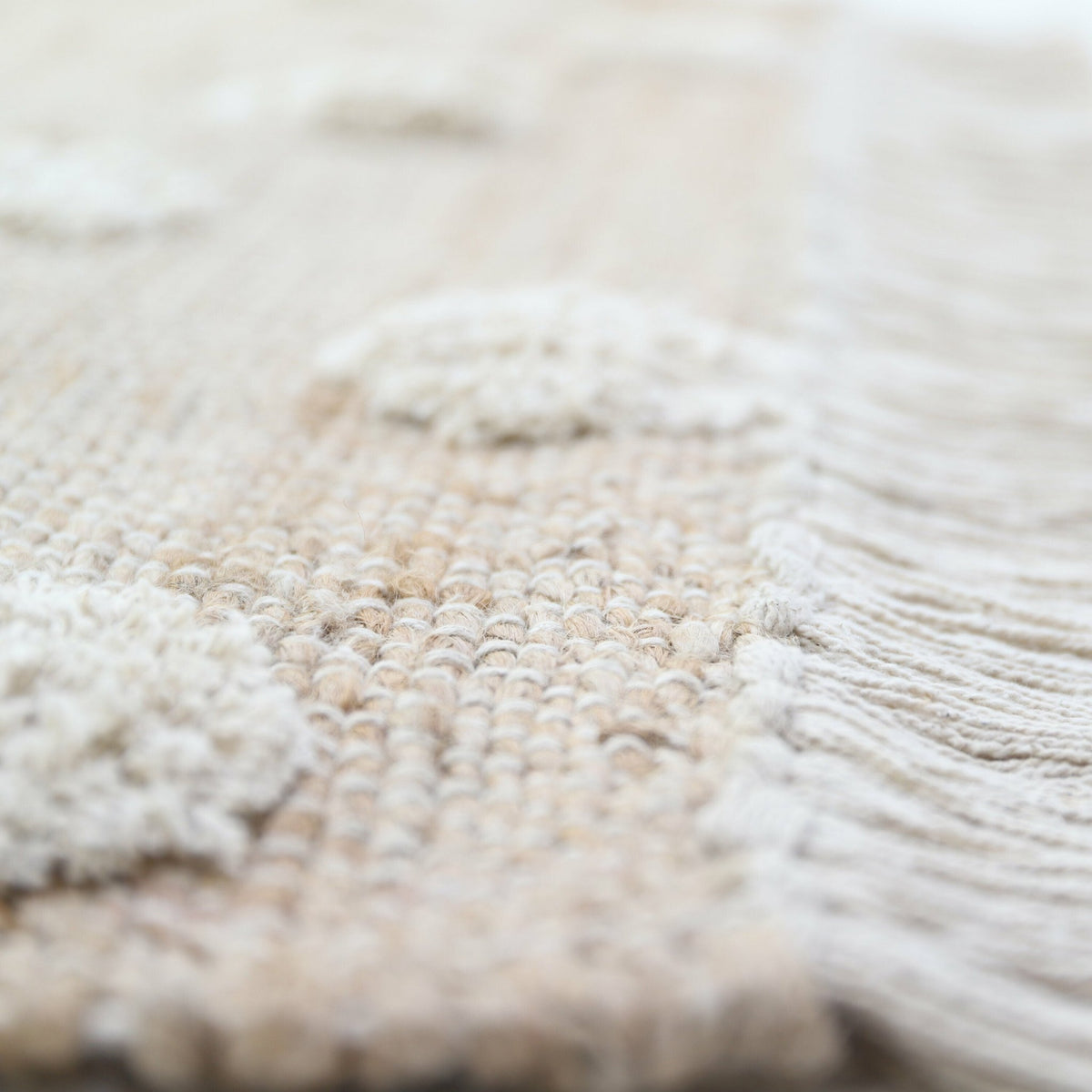 Tapis en jute et coton 100x150 cm Nop - Nattiot - The Cool Republic