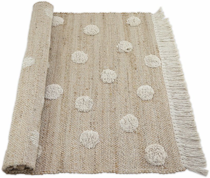 Tapis en jute et coton 100x150 cm Nop - Nattiot - The Cool Republic