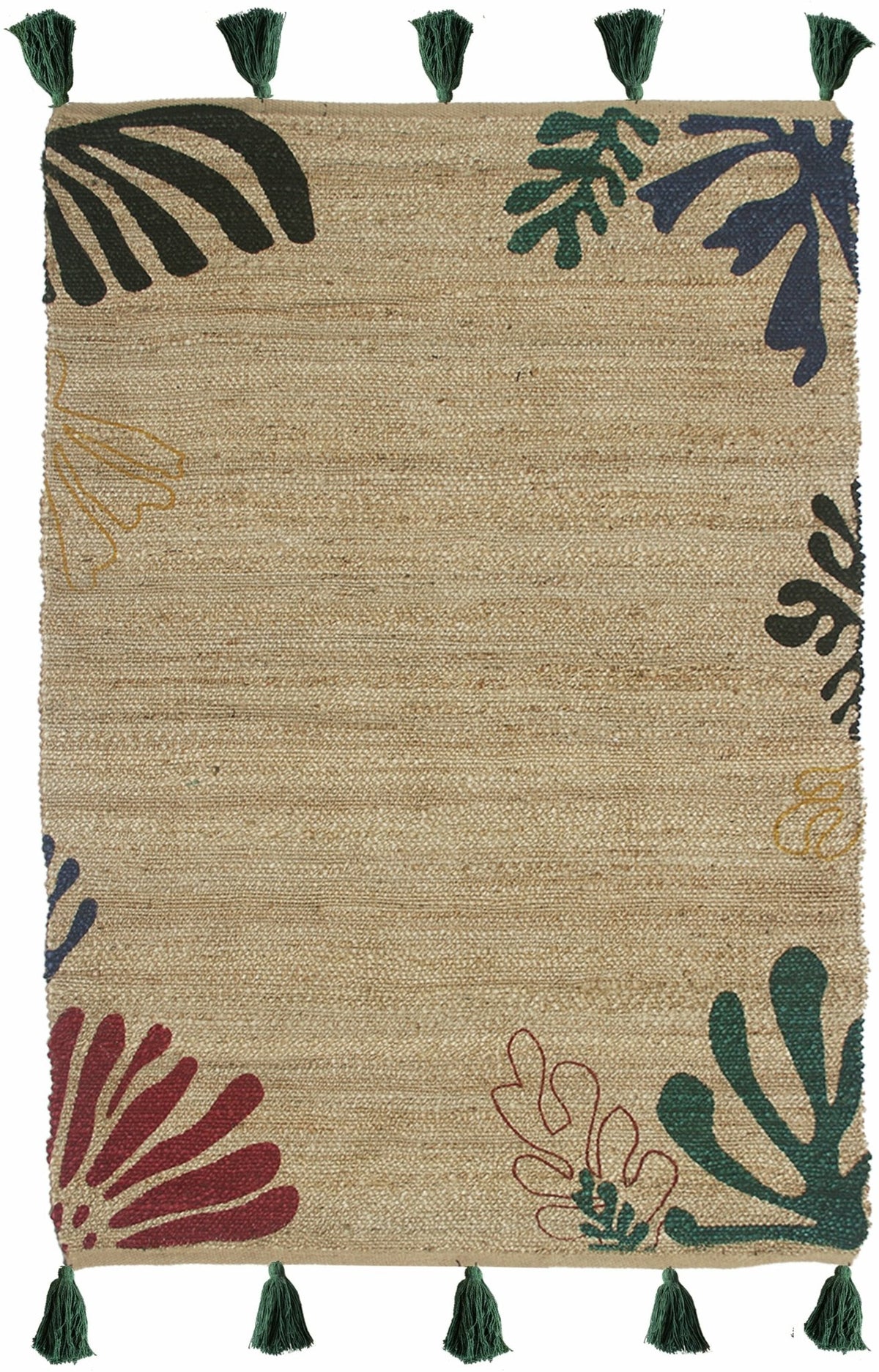 Tapis en jute multicolore 170x120 cm Mateho - Edito - The Cool Republic