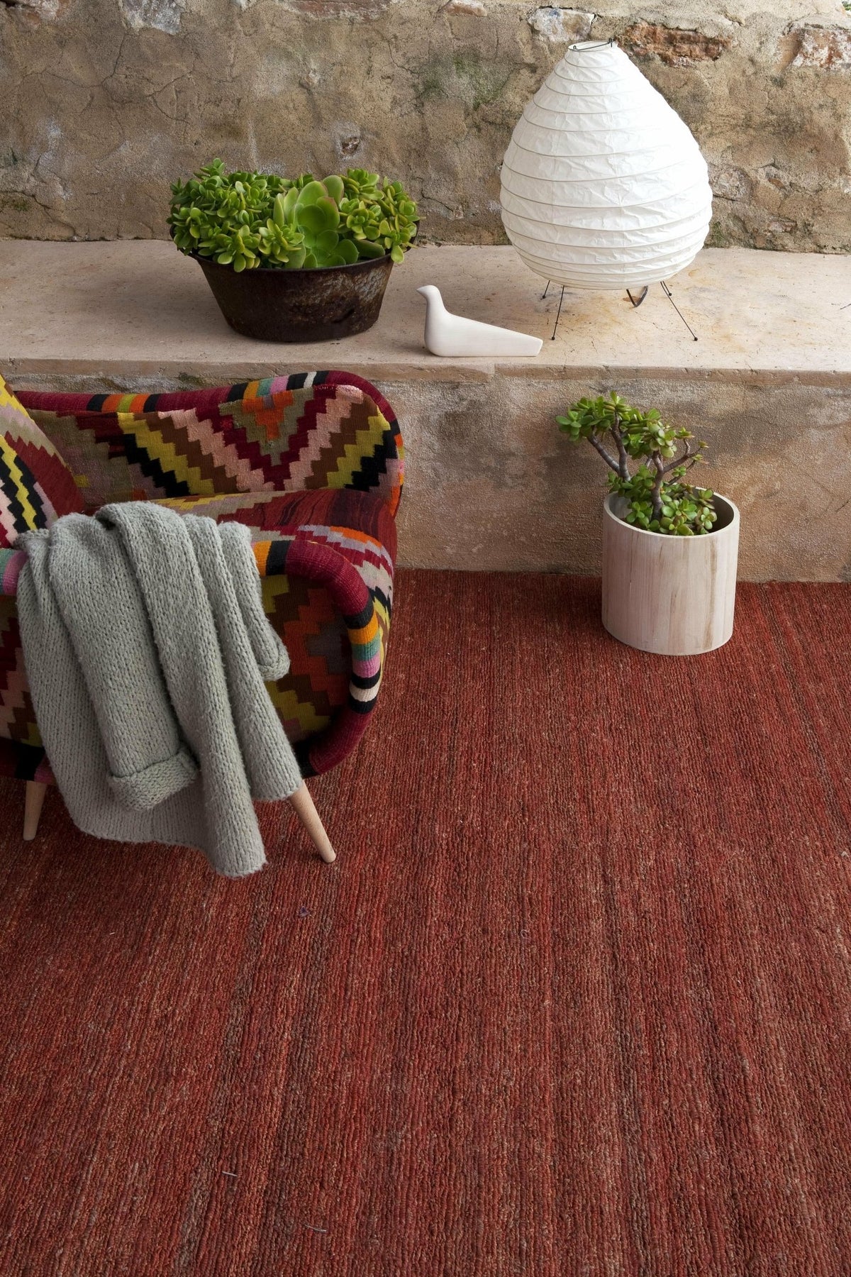 Tapis en jute terracota 200x300 cm Earth - Nanimarquina - The Cool Republic