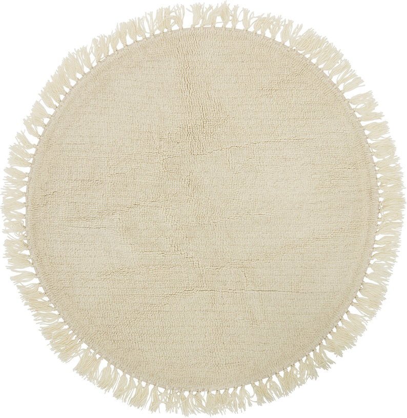 Tapis en laine 110 cm Nature - Bloomingville - The Cool Republic