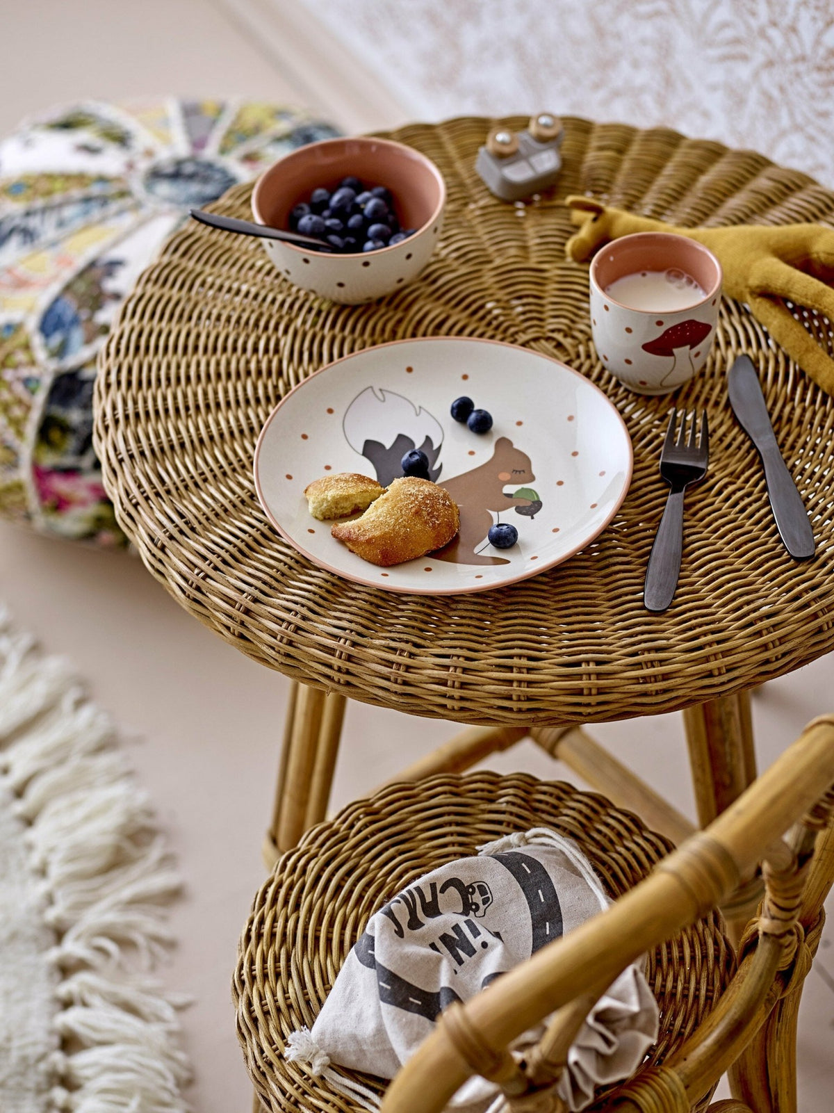 Tapis en laine 110 cm Nature - Bloomingville - The Cool Republic