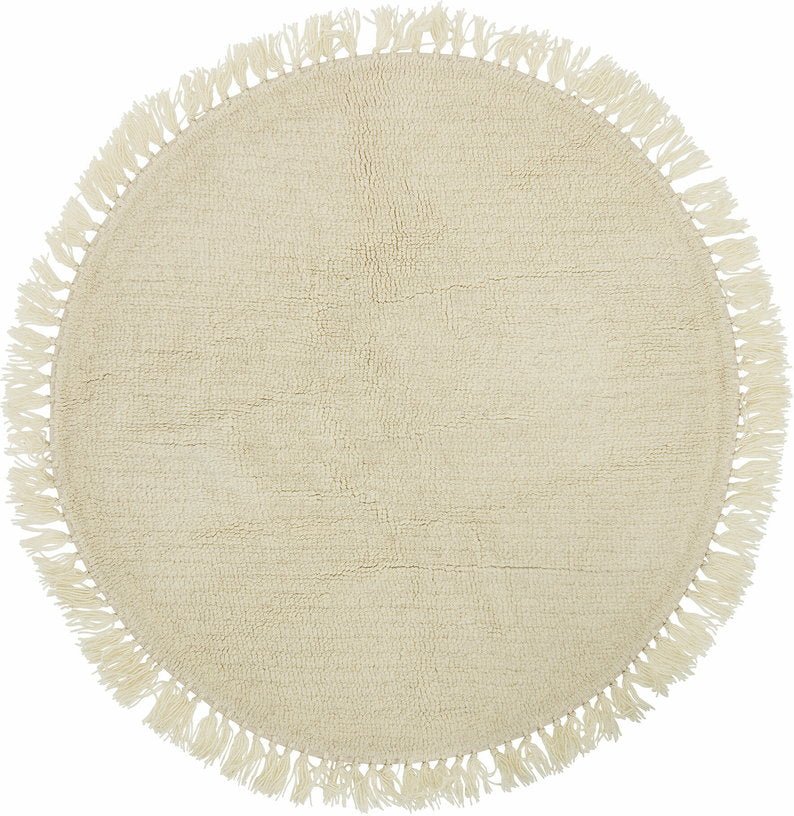 Tapis en laine 110 cm Nature - Bloomingville - The Cool Republic
