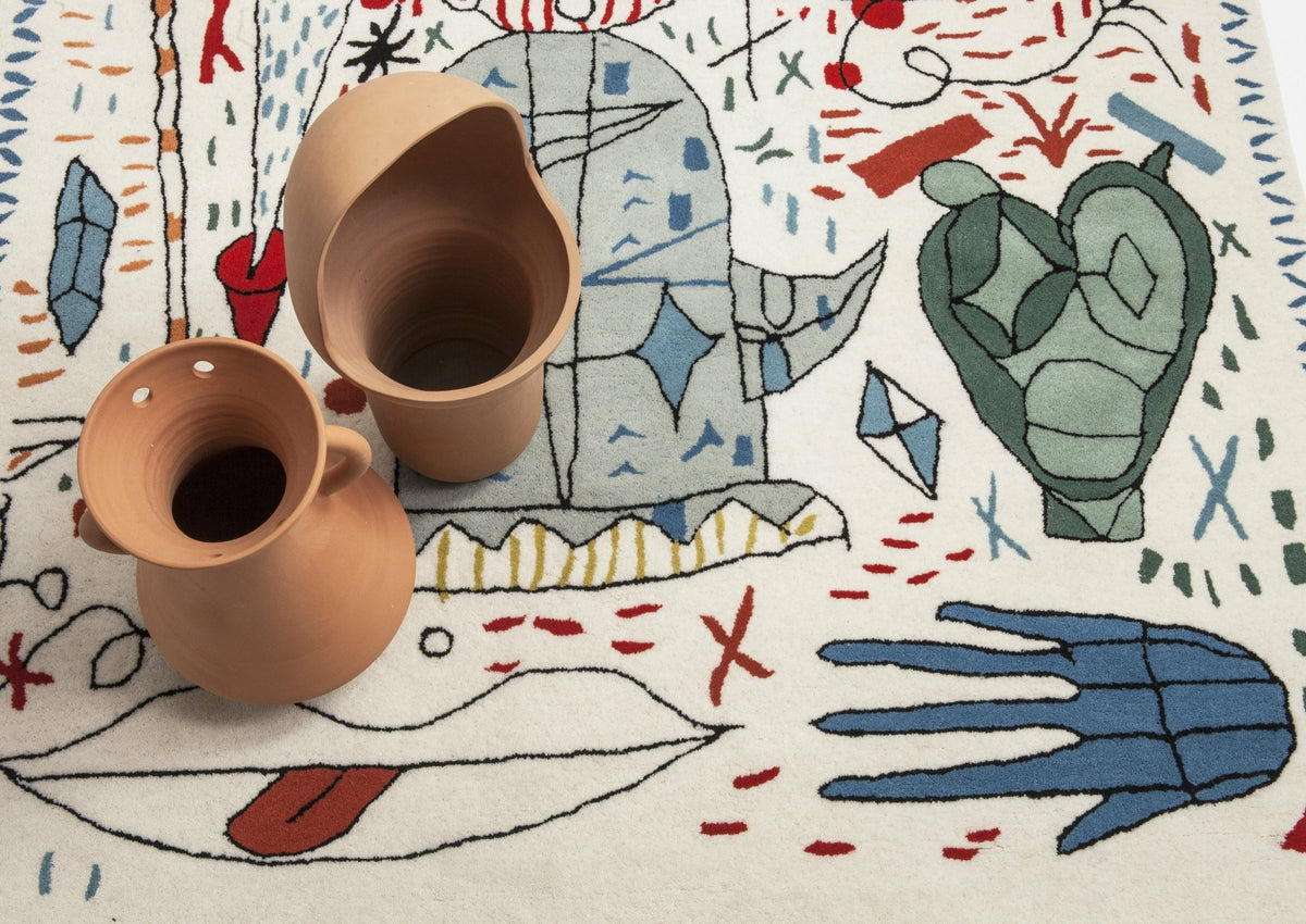 Wool rug with applique 130 x 120 cm Hayon x Nani - Nanimarquina - The Cool Republic