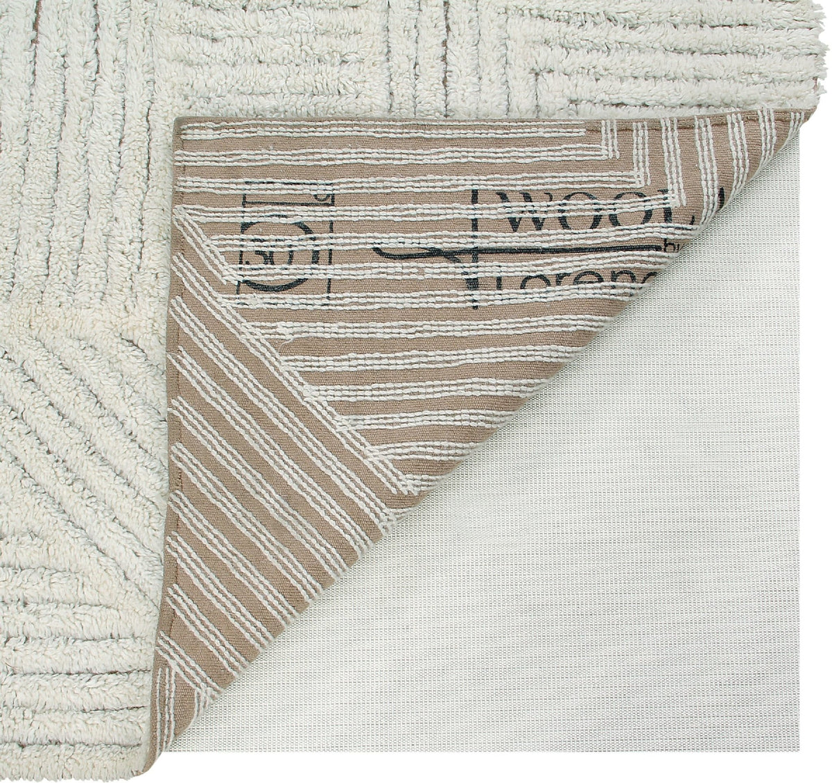 Tapis en laine 170x240 cm Almond - Lorena Canals - The Cool Republic